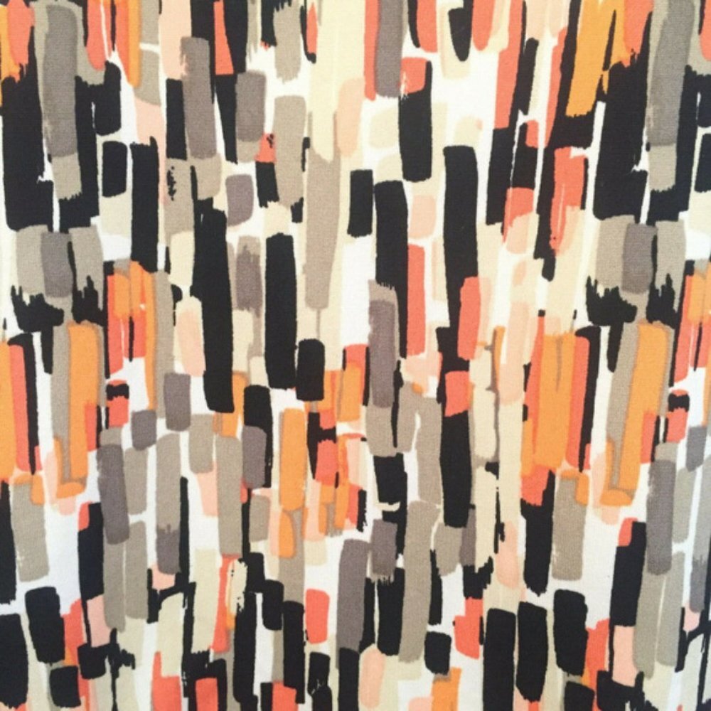 Claudia Ev Beige Abstract Print Blouse Size Medium - Picture 4 of 5